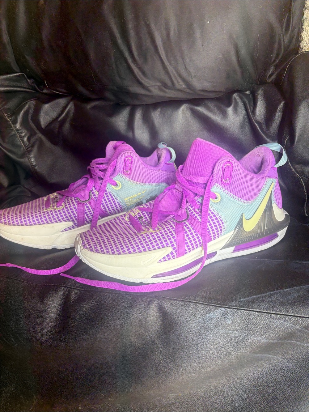 NIKE (W9) purple&teal sneakers